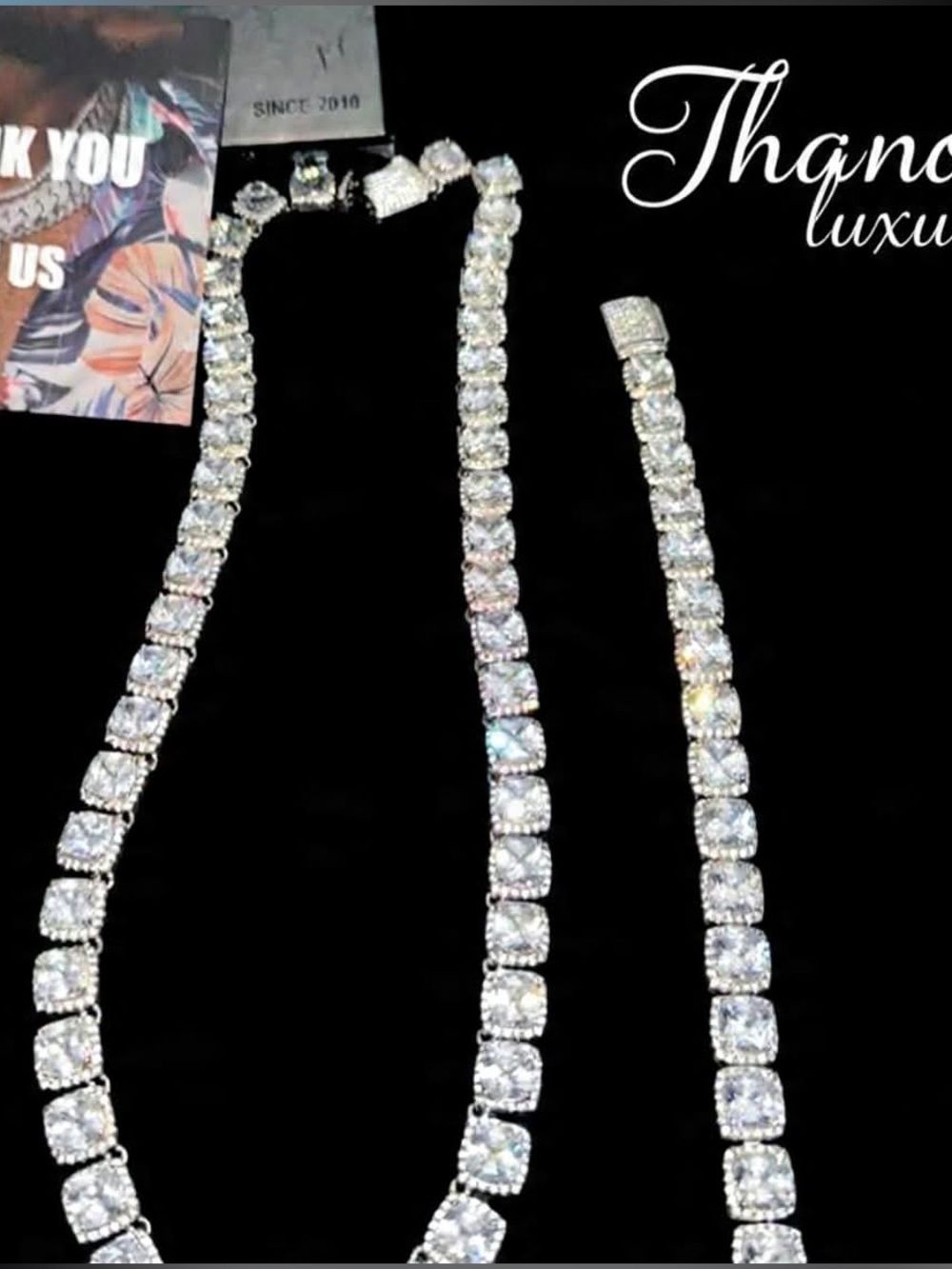 Guu GLACIER CHAIN NECKLACE & TENNIS BRACELET (NWOT)